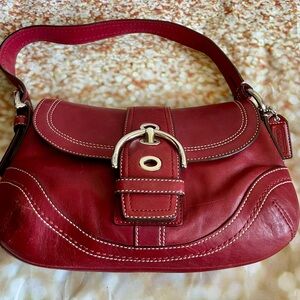 Coach brick red shoulder bag